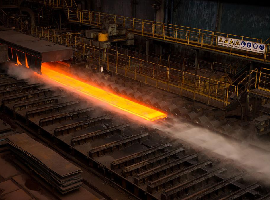 Industrial facility showing aluminium processing equipment